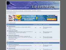 Tablet Screenshot of forum.la-lettre.com