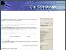 Tablet Screenshot of la-lettre.com